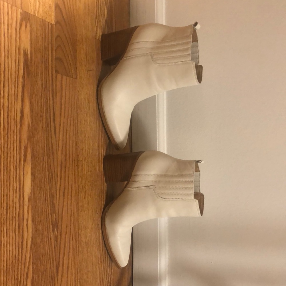 Marc fisher white booties